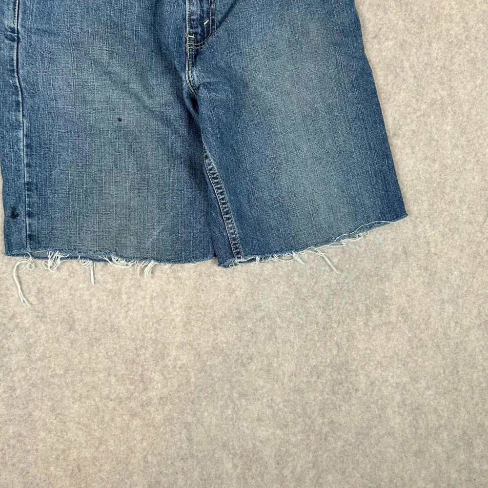 Levi's SilverTab‎ Shorts Mens W30 Blue Low Loose Raw Cut Off Denim 90s Skater